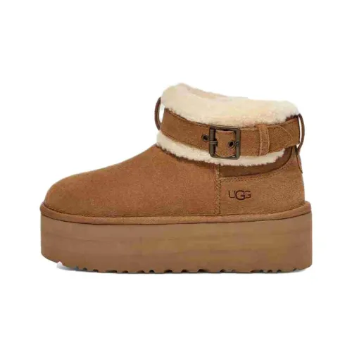 UGG CLASSIC ULTRA MINI Короткий Снекер 3,5 см Женский Каштановый