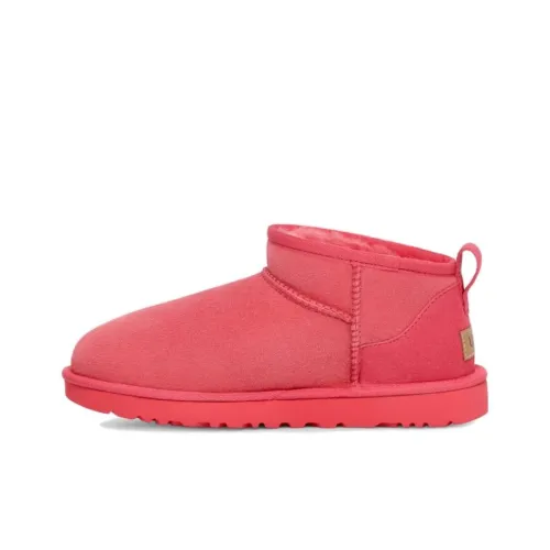 UGG Slip-resistant Short Snow Boots Women's Pink UGG противоскользящие короткие снегобутсы женские розовые