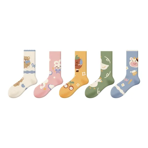 DJUNGLE Носки Crew Женские упаковка из 5 пар