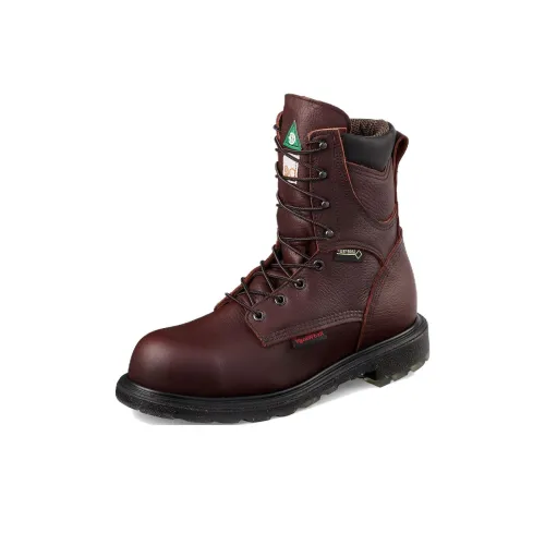 RED WING Обувь Короткий MID Голень Martin Boot Мужской Burgundy