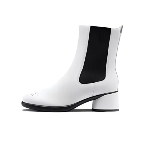 Ecco Короткий Челси 5 см Женские Белые