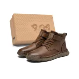 Коричневый (Стандартный размер кожаной обуви)