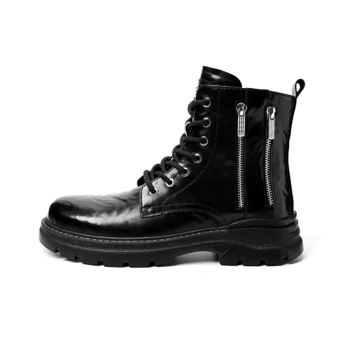 Kemaron Колено Высокая Ботинка Martin Мужская Черная