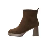 Темно-кофейный, флисовая подкладка, овчина