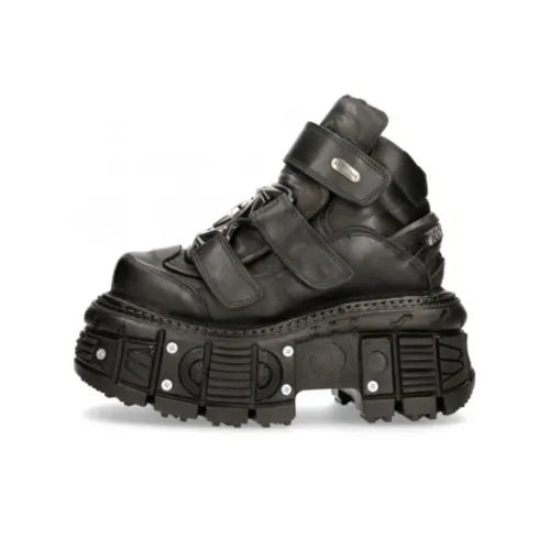 NEW ROCK Ботильоны 10 см Унисекс Черный