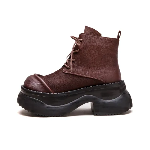 MATA Короткий Мартин Ботинок 8 см Женский