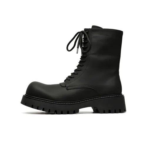 GZZ Короткий Мартин Ботин Мужской Черный