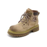 Коричневый, плоская подошва