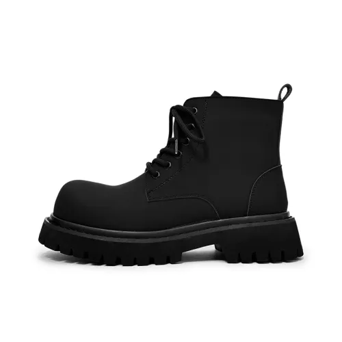 WEISHIBANGWEI Короткий Мартин Boot Унисекс Черный