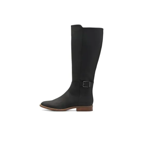 Clarks Camzin Ветка Колено Высокие сапоги Женские Черный