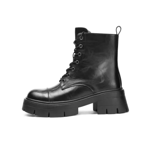 TOOMANYSHOES Черный ананас Короткий Мартин Ботинки Женские