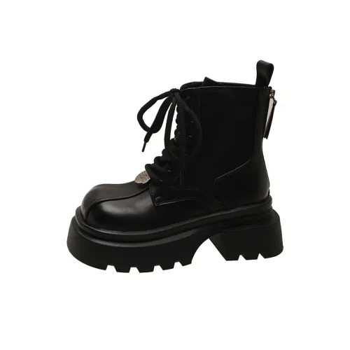 EEueeczs Короткий Мартин Ботинок 6,5 см Женский