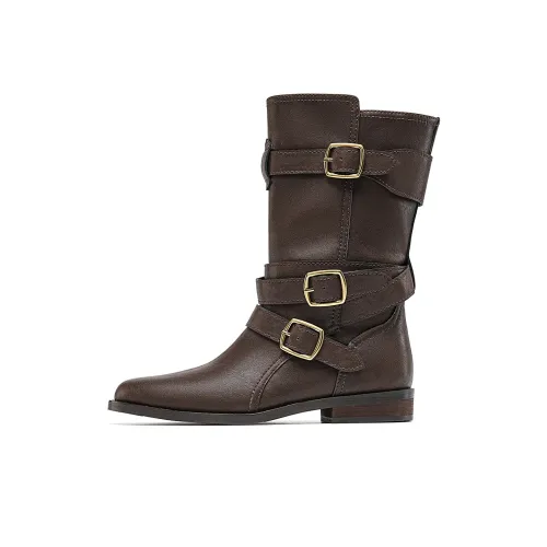 EBLAN Ботильоны Женские Кофе