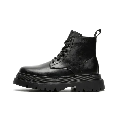 Chi Wolf Короткий Мартин Ботин Мужской Черный