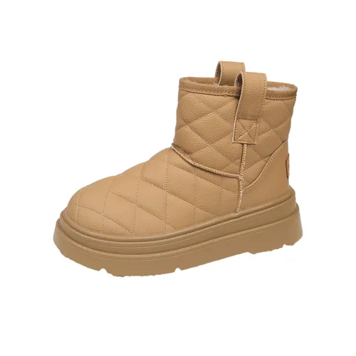 EEueeczs Термические Увеличивающие Высота Короткие Снежные Ботинки Женские