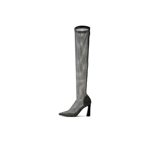 STEVE MADDEN Женские ботинки выше колена, черные
