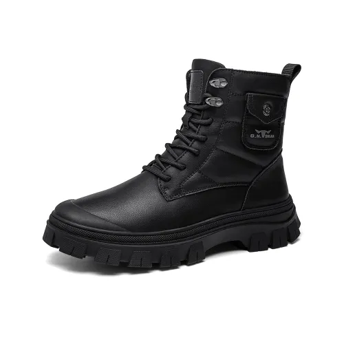 G.N.SHIJIA Термический Устойчивый к истиранию Увеличивающий Высоту Crew Outdoor Мужской Черный