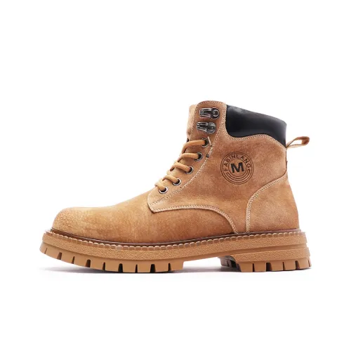 V ZERO FIVE Короткий MID Голень Мартин Ботинок 3,5 см Мужской Желтый