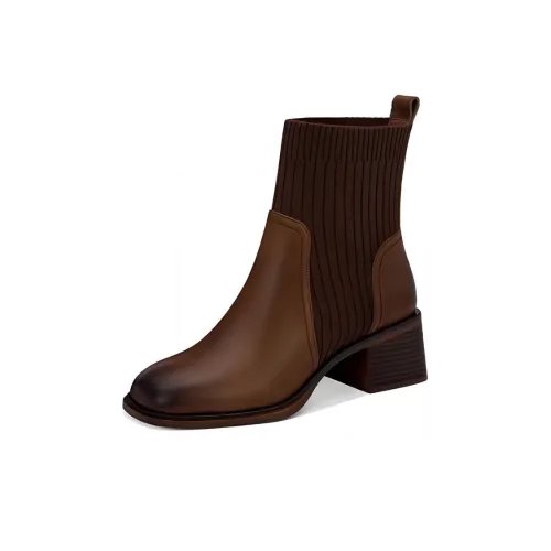 JESSICA SOPHIA Ботильоны 5 см Женские Коричневые