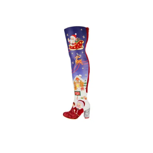 IRREGULAR CHOICE Silent Night Over The Колено Ботинки 9,5cm Женские Синие