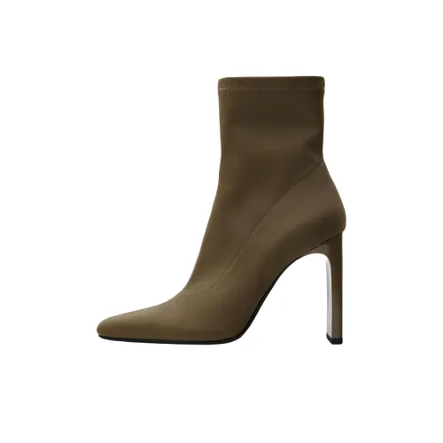 ZARA Ботильоны Коричневый Женские