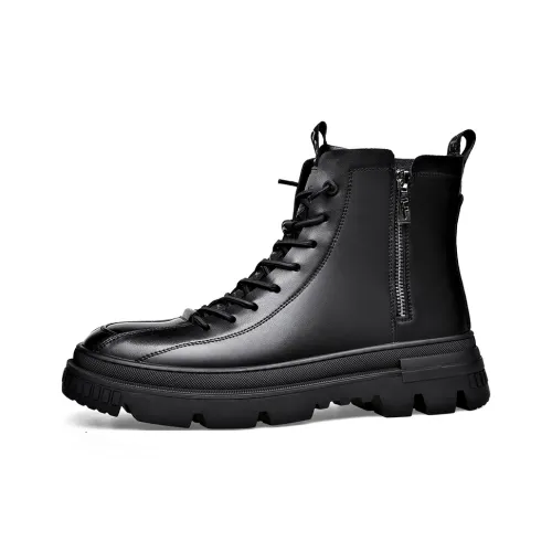 Romon Короткий MID Голень Martin Boot Мужской Черный