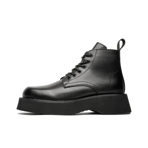 Chi Wolf Короткий Мартин Ботин Мужской Черный