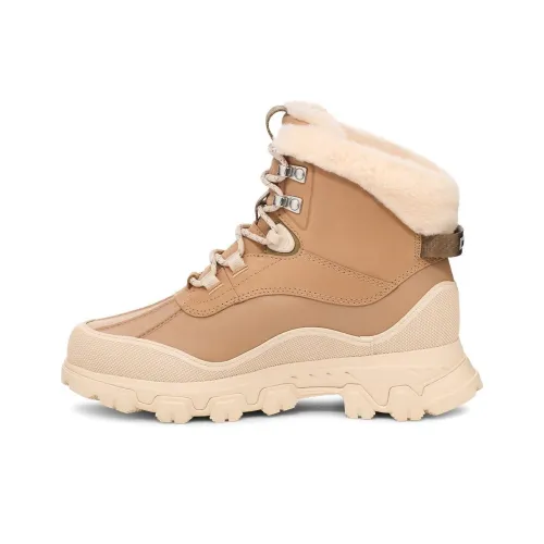 UGG Короткие Снежные Ботинки Женские Песочного Цвета