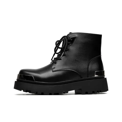 ZUWUDONG Crew Martin Boot 4,5 см Мужской Черный