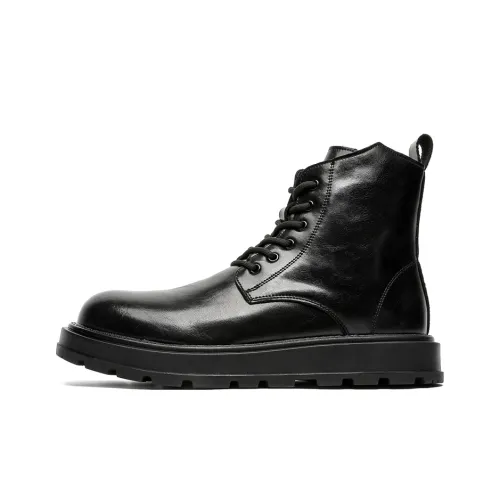 Chi Wolf Короткий Мартин Ботин Мужской Черный