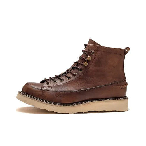 JAY Короткий Мартин Boot 4CM Мужской Коричневый