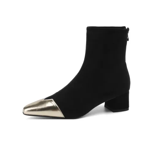 F·LOVES·f Ботильоны Женские Черный Золото