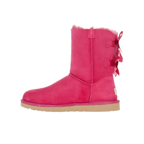 UGG Теплоизоляционное покрытие Короткие Снежные ботинки Женские Фуксия