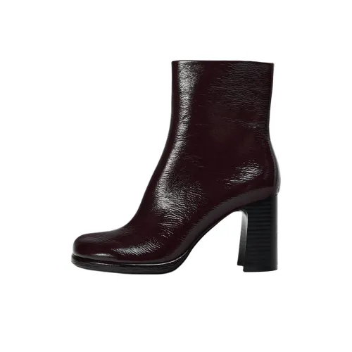 ZARA Ботильоны Темно-красного Цвета Женские