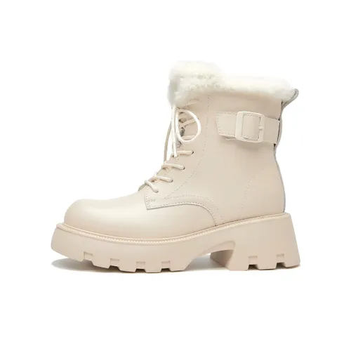 Beau Today Мартинсы Экрю Женские