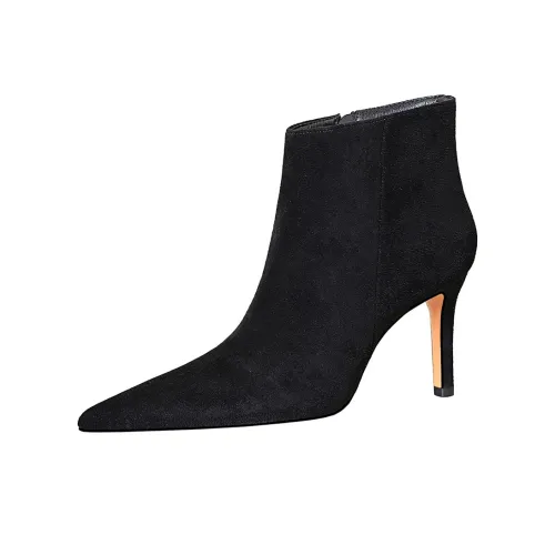 BIGTREE Ботильоны 8 см Женские Черные