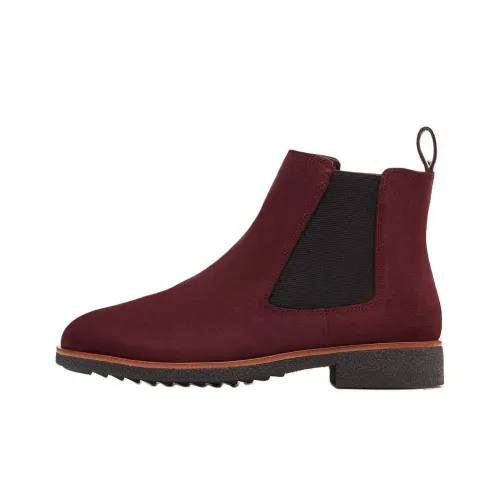 Clarks Челси Бургундский Женские