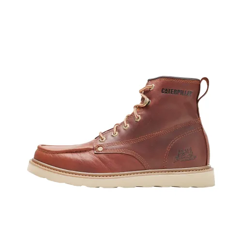 CAT Glenrock MID Коллекция Outdoor Мужской Коричневый Красный