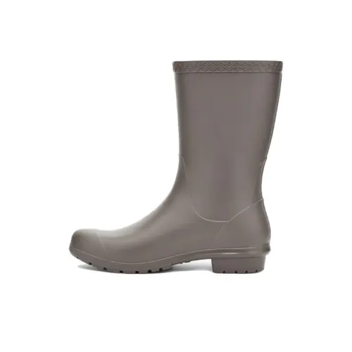 UGG Sienna Matte Rain Boot Женские Высокие сапоги до колена Серые