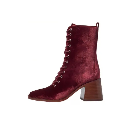 SAM EDELMAN Ботильоны Женские, цвет бургундский