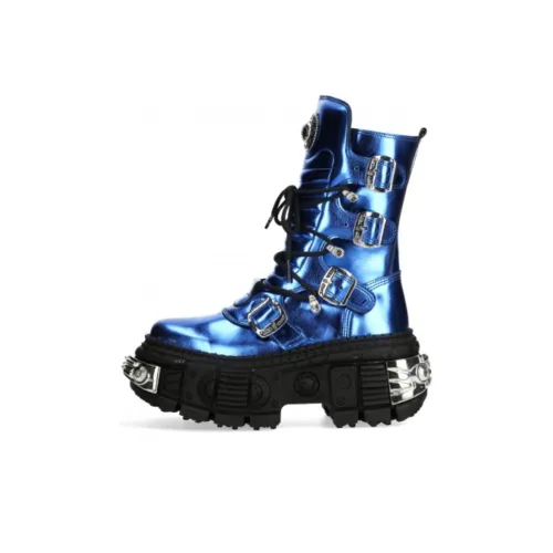NEW ROCK Ботильоны 10 см Унисекс Blue