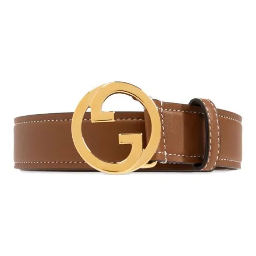 GUCCI Телячья кожа Кожаные ремни Женские Умбра Ширина 3 см