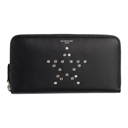 GIVENCHY Коровья кожа Клатч Кошелек Держатель для карт Унисекс Черный