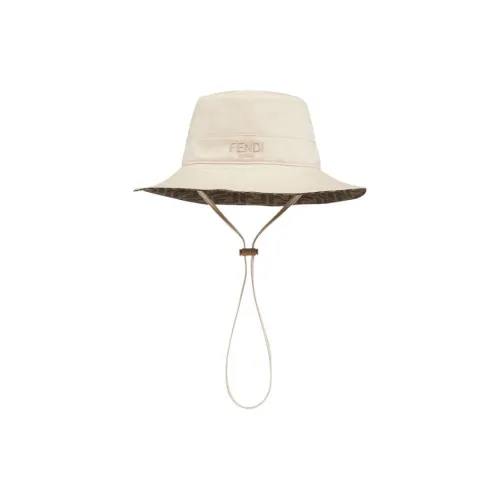 FENDI Детские Панамы из хлопка Светлый Умбра