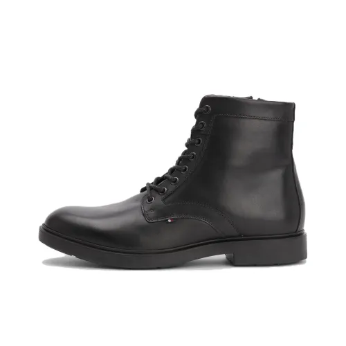 Tommy Hilfiger Короткий Мартин Ботин Мужской Черный