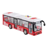 Красный однослойный автобус