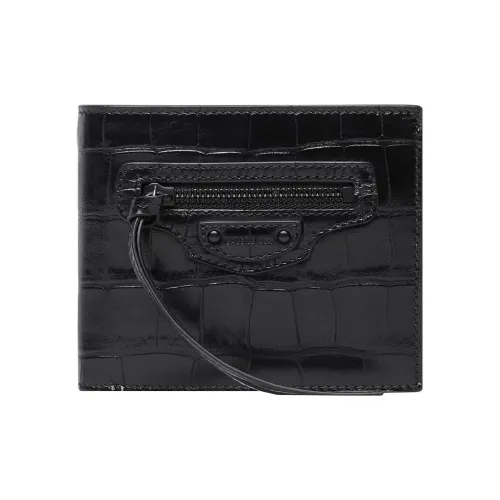 Balenciaga Neo Classic Телячья кожа Кошелек Мужской Черный