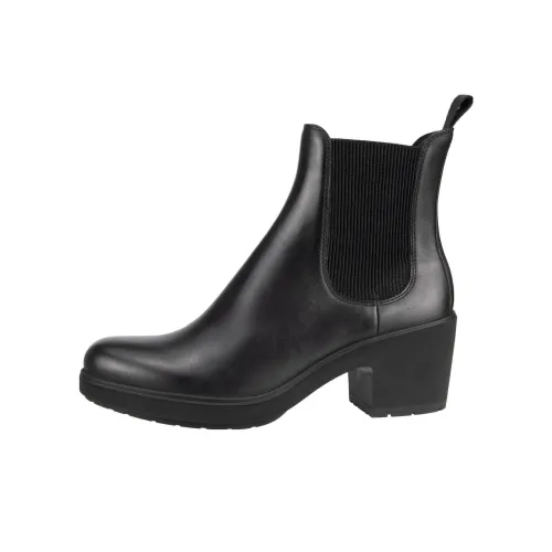 Ecco Колено Высокие Челси 5,5 см Женские Черные