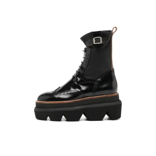 Sacai Wingtip Engineer Ботильоны Женские Черный