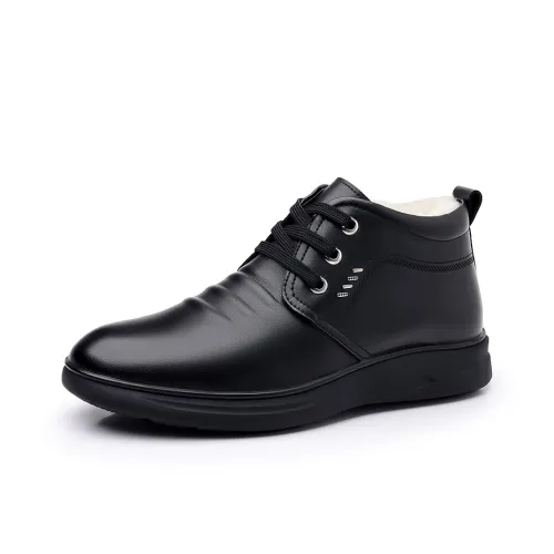 EGCHI Ботильоны Черные с флисовой подкладкой Мужские